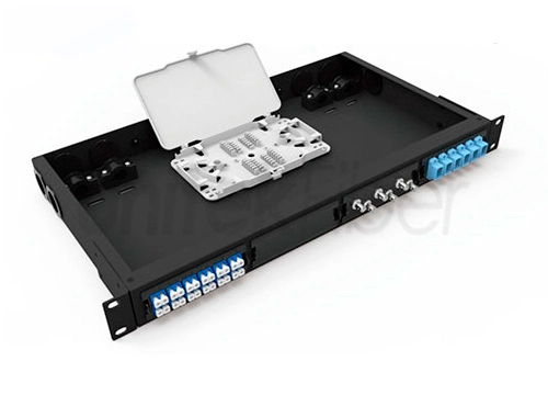 1U 19 Inch Fixed Type Jack Mounted MPO & MTP Fiber Optic Patch Panel 96 Cores