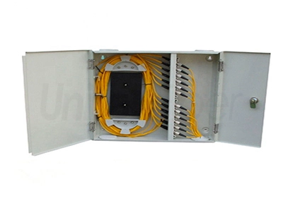 Dual Doors Wall Mount Fiber Enclosure 12 Ports Mount with FC Fiber Optic Adapter|FC Fiber Pigtail