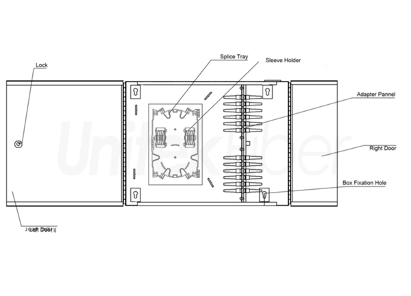 drawing of wall mounted odf