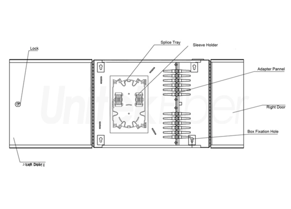 drawing of wall mounted odf