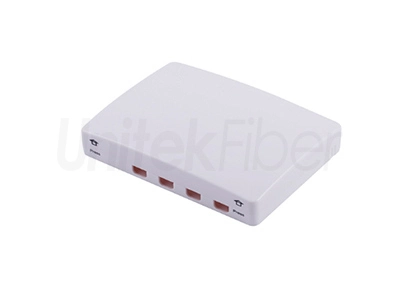 indoor wall mounted ftth mini terminal box 4 ports