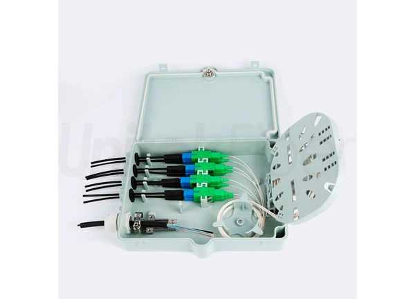 FTTx Network Wall Mounted Fiber Optical Terminal Box 8 Ports