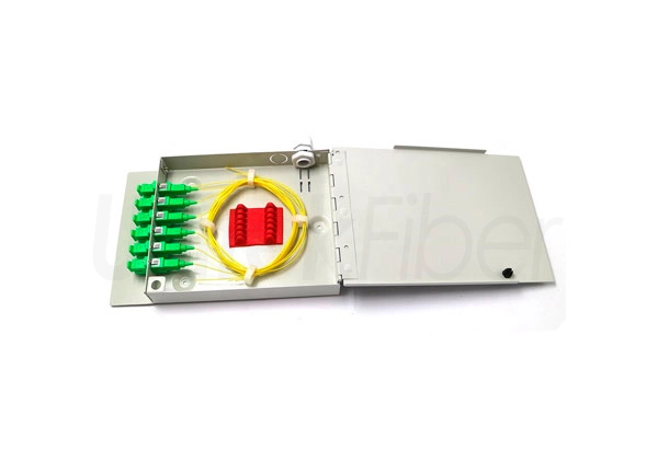 Mini FTTH Metal FTB Fiber Optic Termination Box LC Duplex 12 Cores