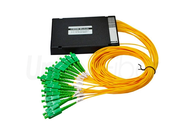 16CH Single Fiber CWDM Mux Demux 1310-1610nm with 2.0mm SC/APC Pigtails