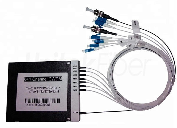 6+1 Channel CWDM Mux and Demux ABS Box Fiber Optical Device Multiplexer