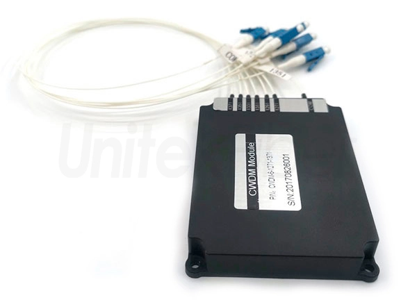 6 Channel CWDM Mux Demux 1270-1610nm Fiber Optic Communication Equipment