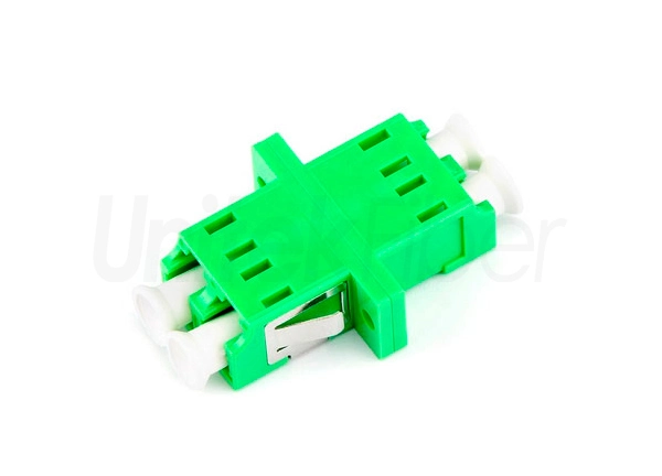 Supply LC/APC to LC/APC DX SM Flange Fiber Adapter Green 0.2dB for FTTH Network