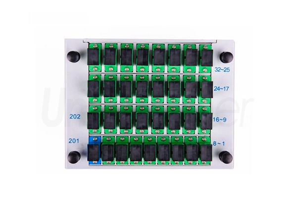 Standard LGX Metal Box 1X32 Ports Fiber Optic Splitter for Passive Networks
