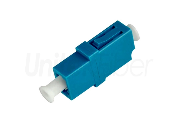 LC/UPC to LC/UPC Fiber Optic Adapter Plastic Simplex Single Mode Blue Color