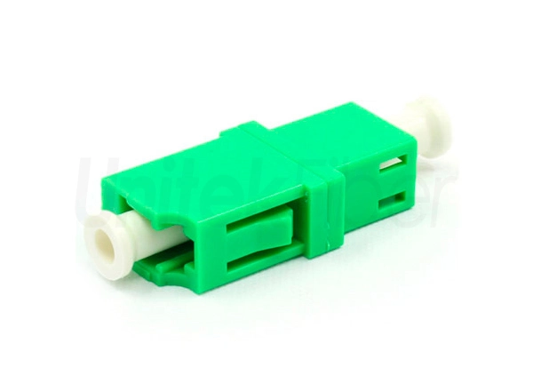 LC/APC - LC/APC Optical Fiber Coupler Simplex Single Mode Green Color