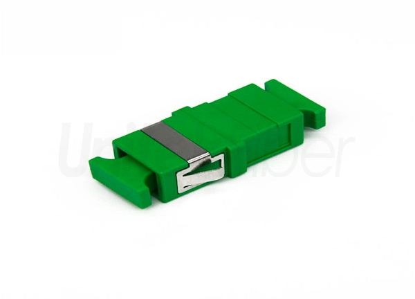 SC/APC to SC/APC Female Optic Fiber Adapter Green Color with Short Ear