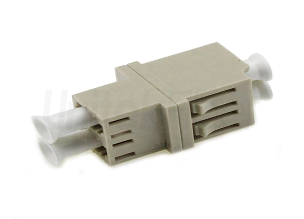 High Quality LC/PC - LC/PC Fiber Optical Adapter DX OM1 0.2dB Beige Color