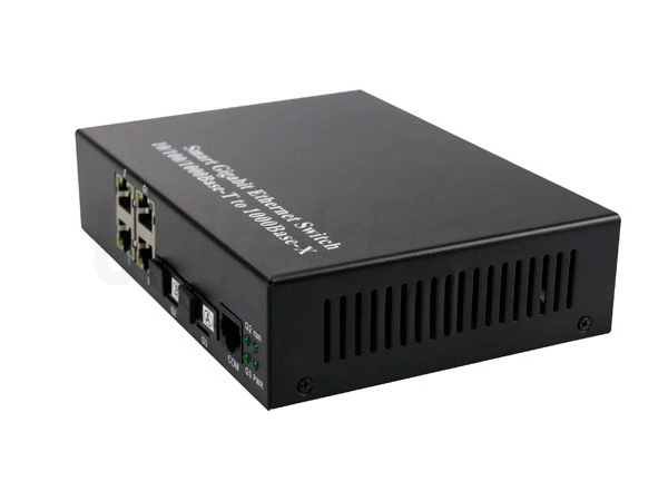 Network OEM Ethernet Fiber Switch 4 Ports with 2x1000m Fiber Optical Interface