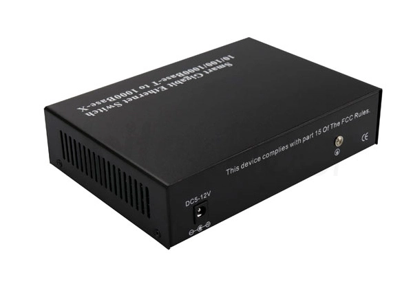 Network OEM Ethernet Fiber Switch 4 Ports with 2x1000m Fiber Optical Interface