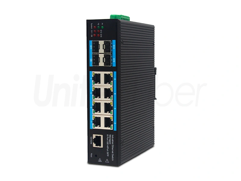 best quality managed gigabit electrical 8 ports 4 port sfp industrial ethernet switch 3