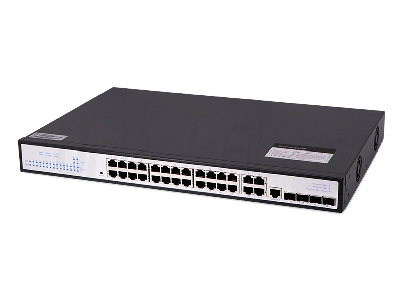 industrial poe switch 24 port 10m 100m 1000m 4 ports sfp and 8 combo ports steel alloy 5