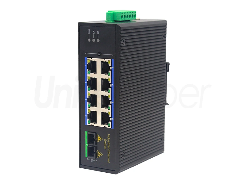 10 100m 1 optical port 8 electrical rj45 ports industrial ethernet poe switch 4