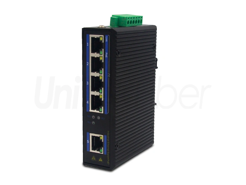 100M 5-port Unmanaged Industrial-grade PoE Ethernet Switch Din-rail