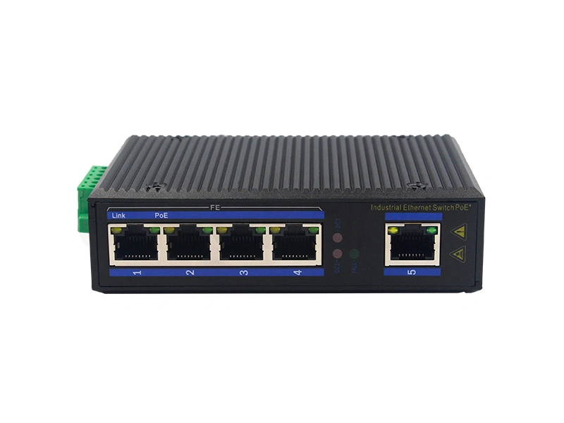 100M 5-port Unmanaged Industrial-grade PoE Ethernet Switch Din-rail