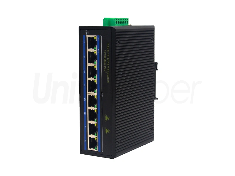 High Performance China 10M /100M  Industrial PoE Ethernet Switch with 8 Electrical Ports