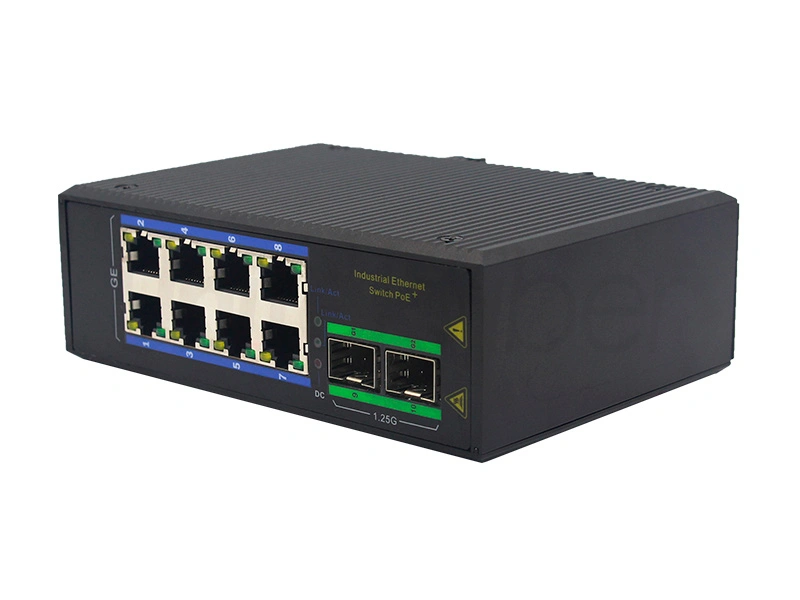 Industrial Ethernet PoE Switch with SFP and RJ45 Gigabit Switch Brands for Fiber Optical Network