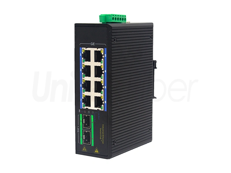 Industrial Ethernet PoE Switch with SFP and RJ45 Gigabit Switch Brands for Fiber Optical Network