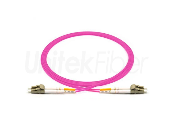 fiber optic patch cord lc upc lc upc duplex om4 50 125 100gb ofnp 5