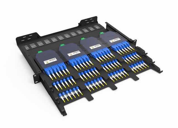 MPO/MTP Patch PanelHigh Density 1U 144 Core 19 Inch Rack Mount ODF Fiber Loaded MPO LC SC Cassettes