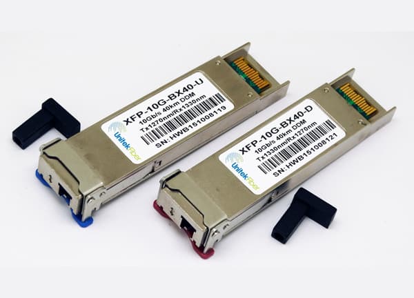 10G XFP Optical Transceiver Modules With BIDI LC Port Tx1270nm Rx1330nm 40KM