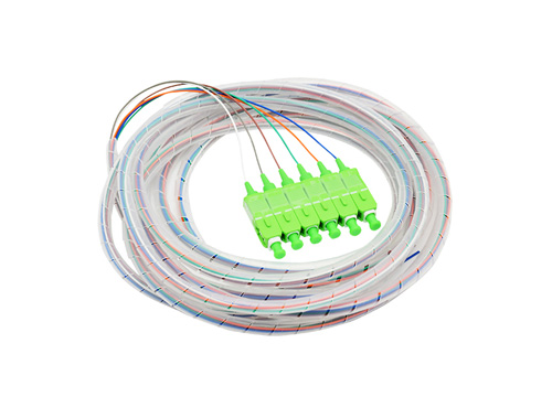 Fiber Optic Pigtail|6 Cores 0.9mm SC APC Single Mode G657A1 Corning Fiber Bulk Optical Pigtails PVC