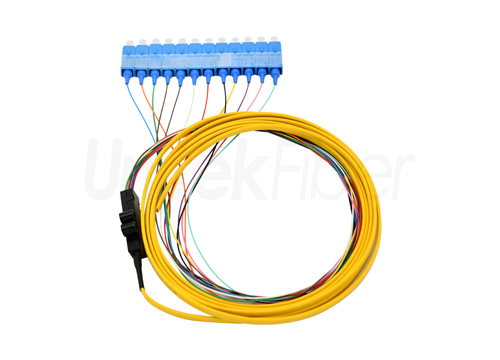 Fiber Optic Pigtail|Multi-color 6 12 Cores 0.9mm SC LC FC ST Distribution Optical Pigtails SM G657 LSZH