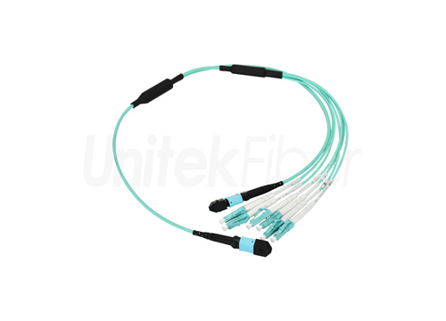 mtp mpo fiber cablemultimode om3 12f mpo to mpo6lc distribution fiber optic jumper lszh1