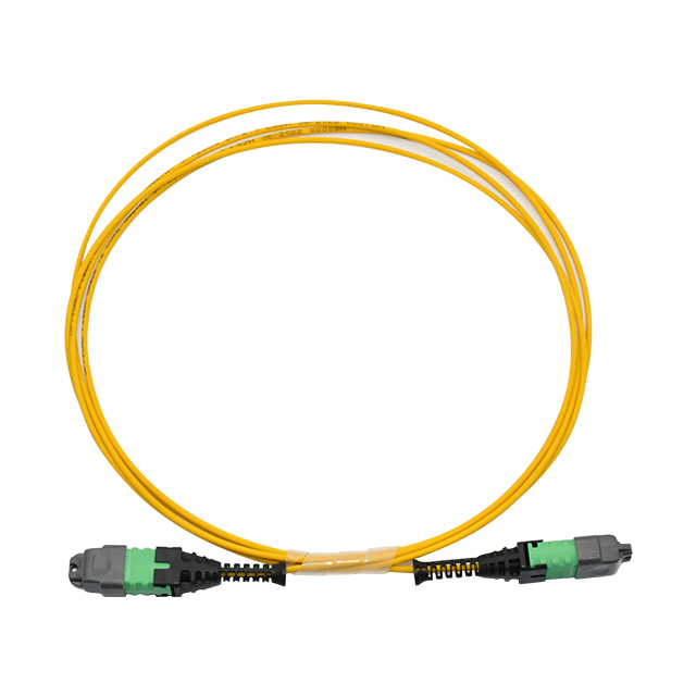 High Capacity MTP PRO to MTP PRO Trunk Cable SM 16F Fiber Optic Jumper 3.0mm PVC 1m