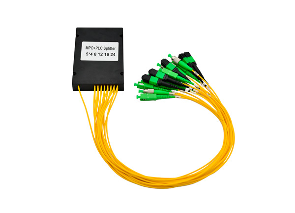 Fiber Optic Splitter FTTH 1x16 MPO/MTP SC FC 3.0mm Tails Cassette SM Optical PLC Splitter 1M