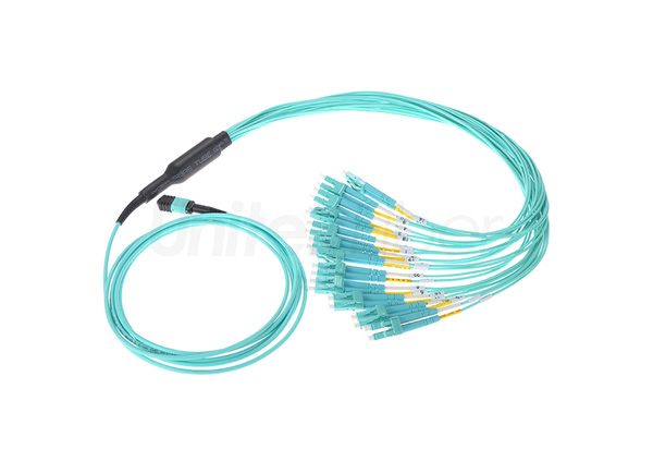 MPO/MTP Fiber Cable|Fiber Optic Patch Cord MPO/MTP-12*LC Duplex 24 Cores Multi-mode OM3 OFNP|LSZH