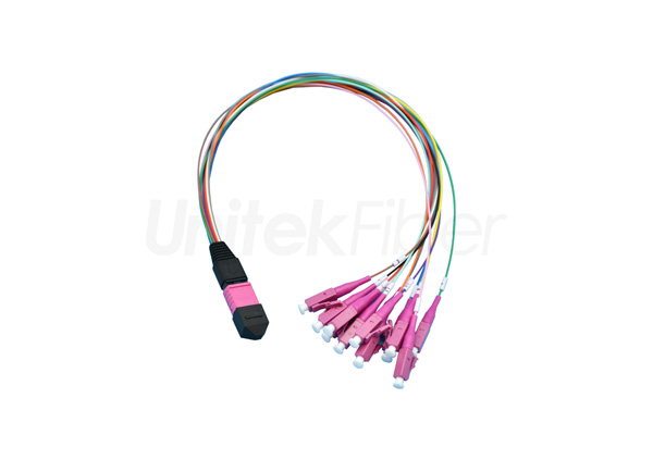 MPO/MTP Fiber Cable|Fiber Optic Patch Cord MPO/MTP - 12*LC 12 Cores 0.9mm OM4 LSZH