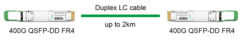 Optical Transceiver Module|400G QSFP-DD FR4 Fiber Transceiver CWDM4 SMF 2KM Duplex LC