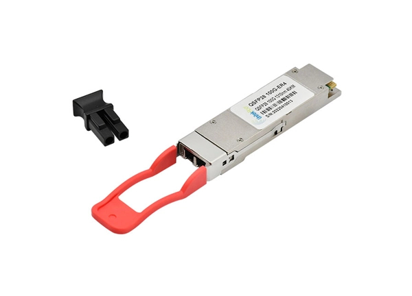 optical transceiver module 100g qsfp28 fiber optic transceiver er4 1295nm 40km lc duplex uses