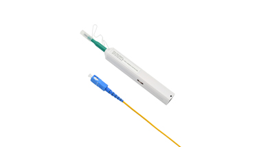 How do you clean a fiber optic patch cord?
