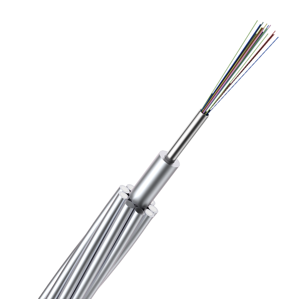 OPGW Fiber Optic Cable|24Core Optical Ground Wire SM G652D Aluminum Tube Jacket 110kV