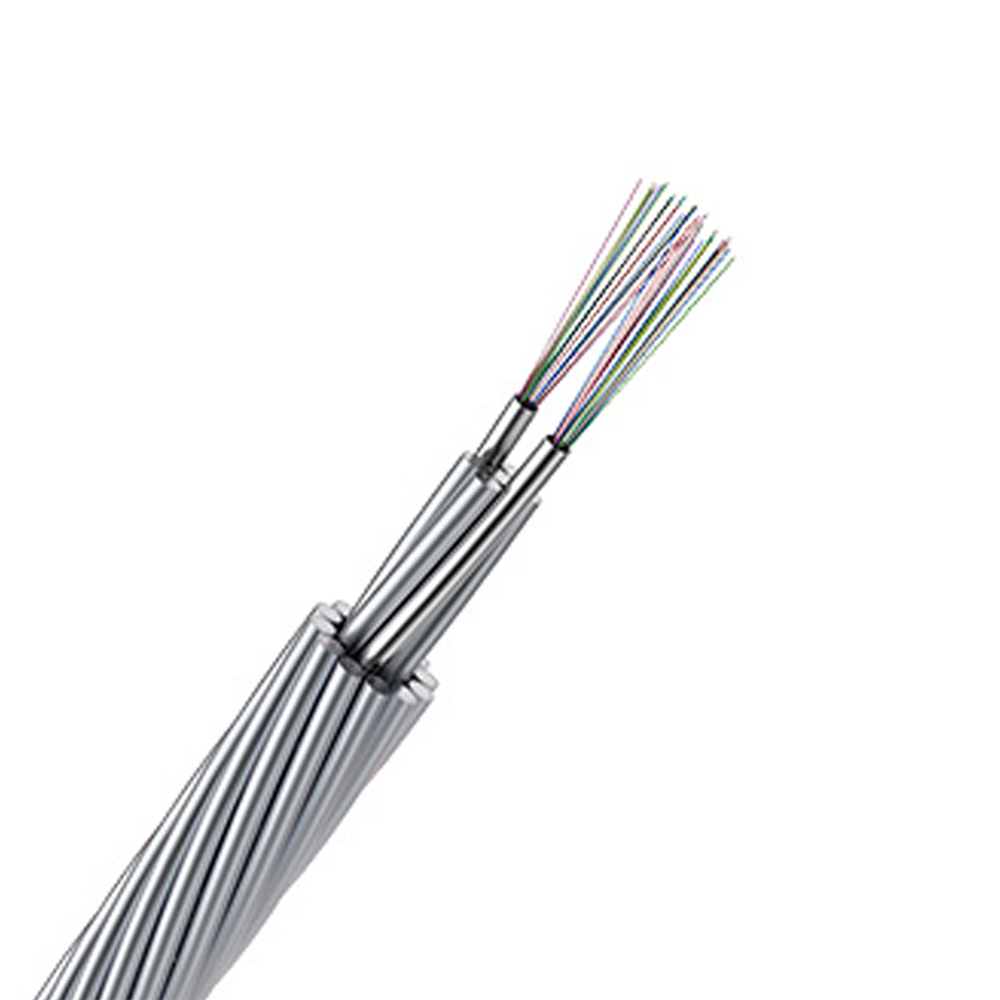 OPGW Fiber Optic Cable|96C OPGW Cable Stranded Loose Tube MM 62.5/125um Aluminum Alloy Wire