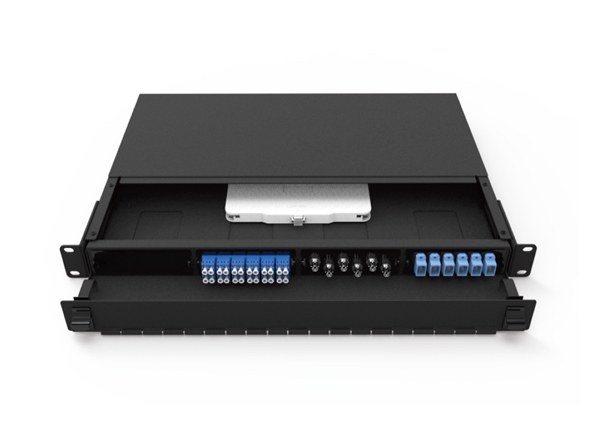 MPO/MTP Patch PanelHigh Density 1U 96 Core 19 Inch Sliding ODF Fiber Loaded MPO LC SC Cassettes