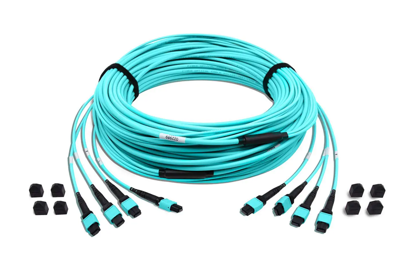 MTP MPO Fiber Cable|US Conec MTP-MTP Trunk Cable 48Fiber 4*12C Multimode OM3 Female LSZH Custom Length