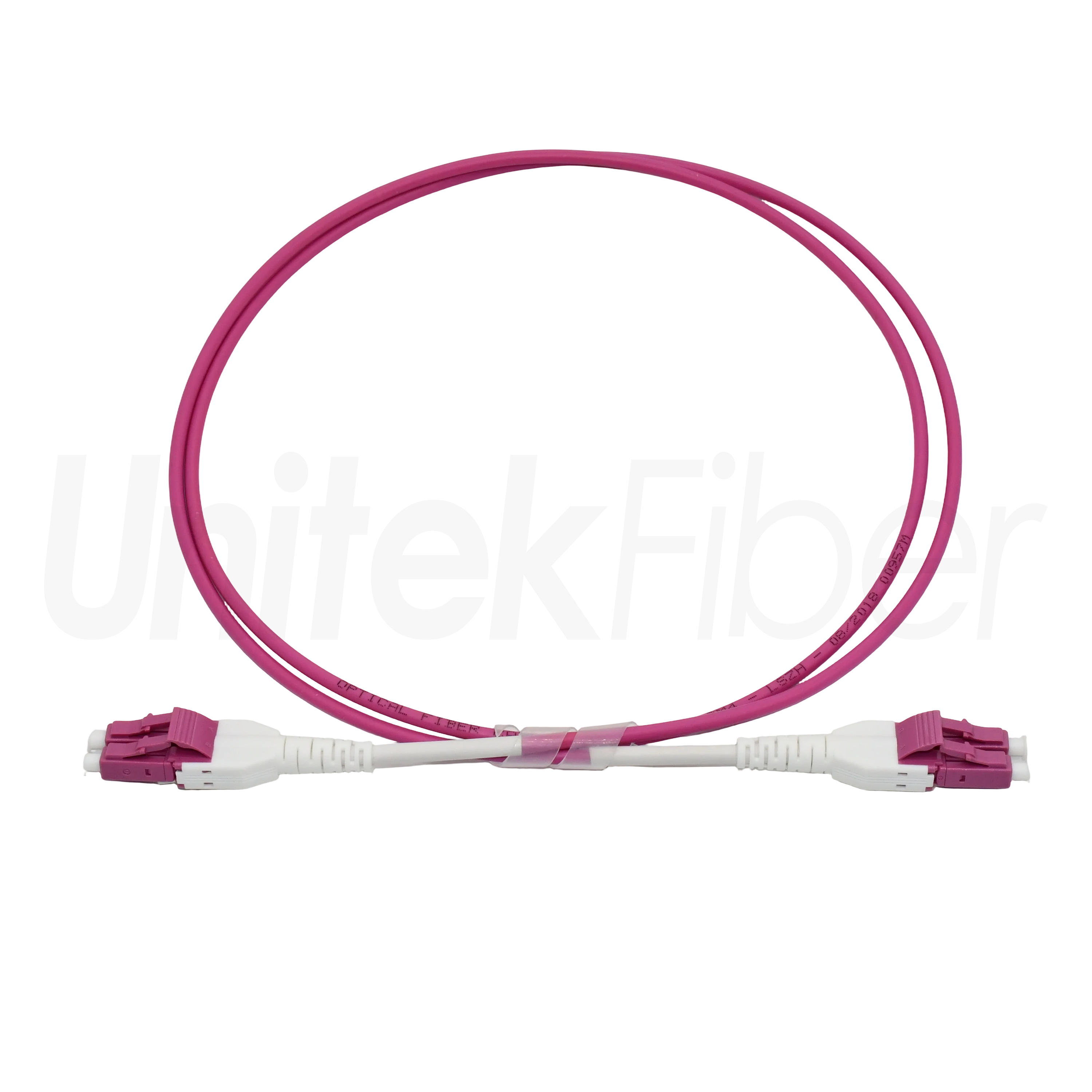 Fiber Optic Patch Cable|Uniboot LC-Uniboot LC Fiber Patchcord 50|125um MM OM4 OFNR UL Listed 2.0mm Violet