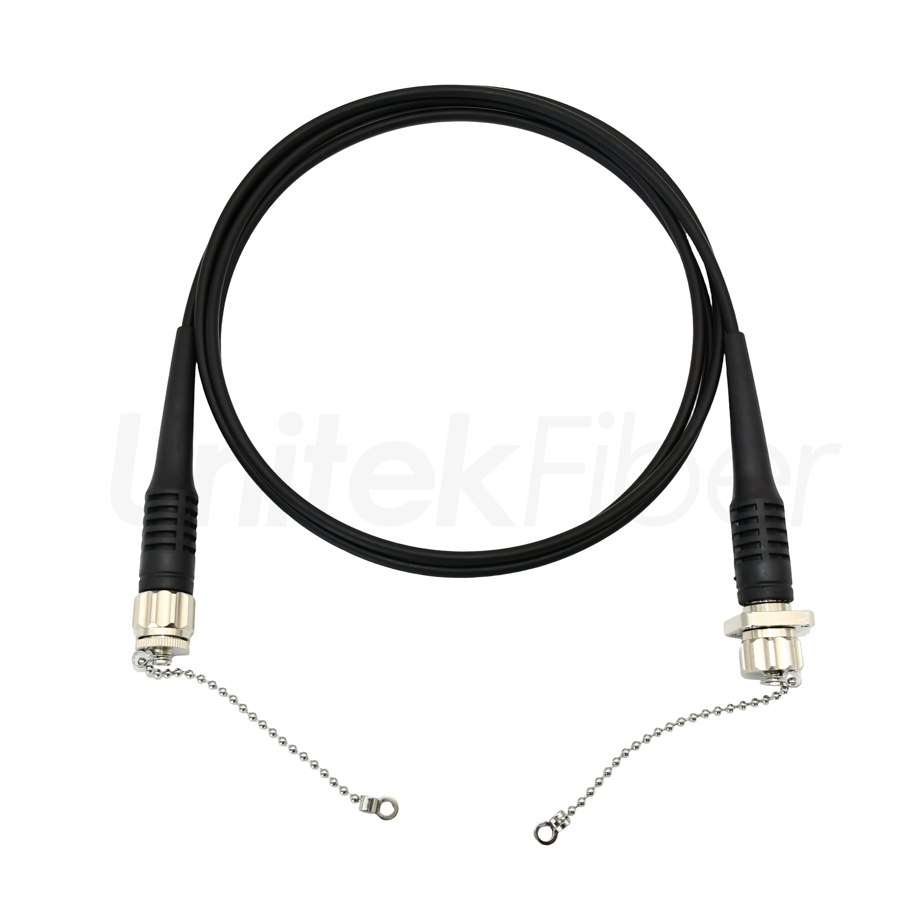 Fiber Optic Patch Cable|ODC to ODC Waterproof Fiber Patch Cord 4Cores SM Corning G657A1 TPU Black 7.0mm